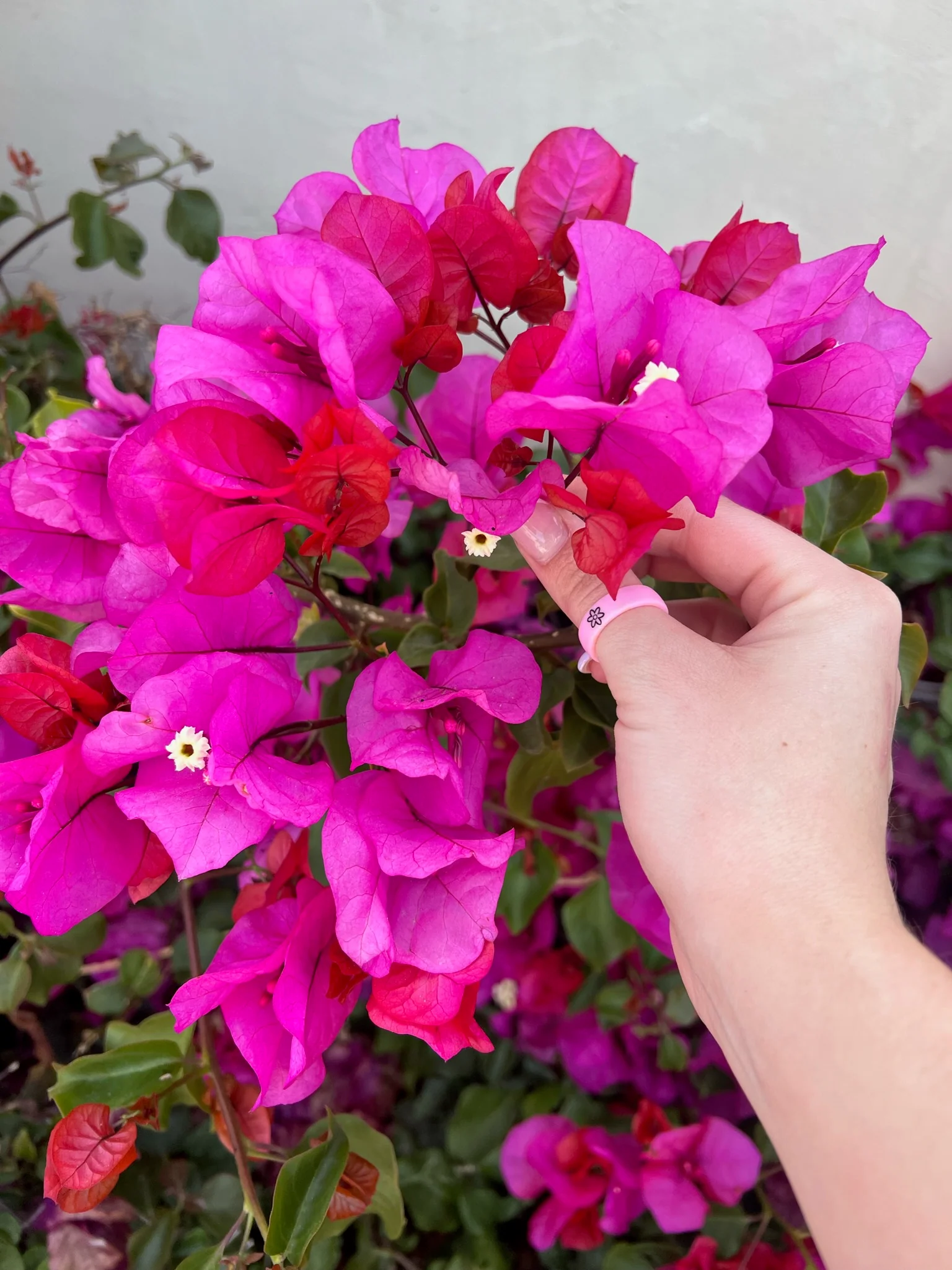 Reversible Flip Flower Power Pink Ring - Image 8