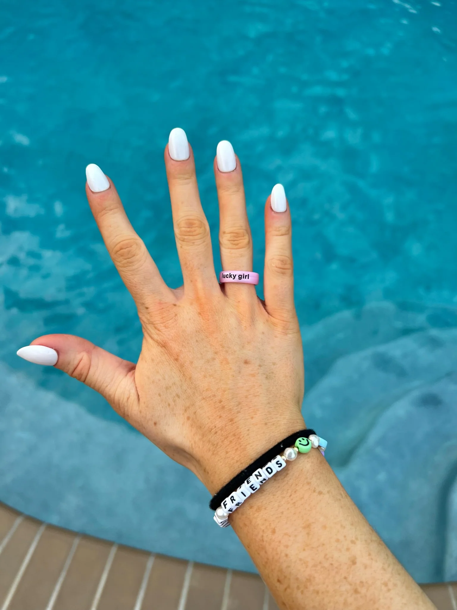 Flip Reversible lucky girl / lucky life ring - Image 23